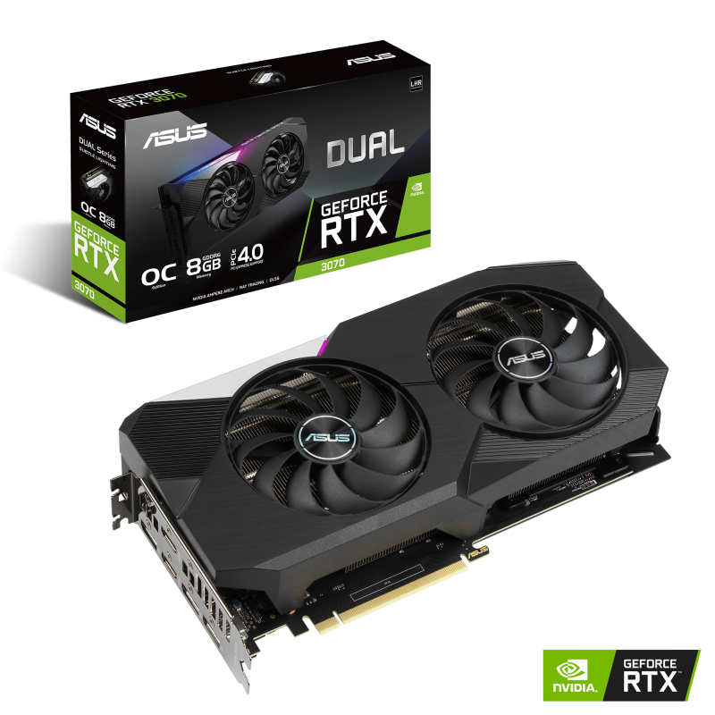 کارت گرافیک ایسوس مدل DUAL-RTX3070-O8G-V2 حافظه 8 گیگابایت