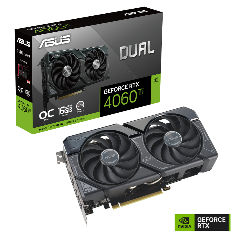 کارت گرافیک ایسوس مدل Dual GeForce RTX™ 4060 Ti OC Edition حافظه 16 گیگابایت
