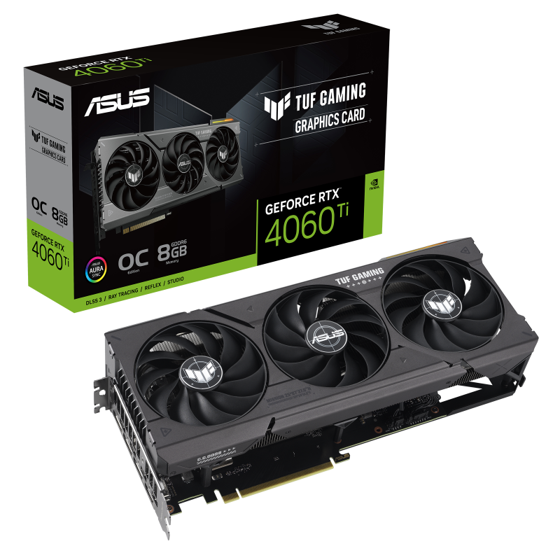 کارت گرافیک ایسوس مدل TUF Gaming GeForce RTX™ 4060 Ti OC Edition حافظه 8 گیگابایت