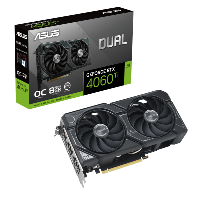 کارت گرافیک ایسوس مدل Dual GeForce RTX™ 4060 Ti 8GB OC Edition GDDR6 حافظه 8 گیگابایت