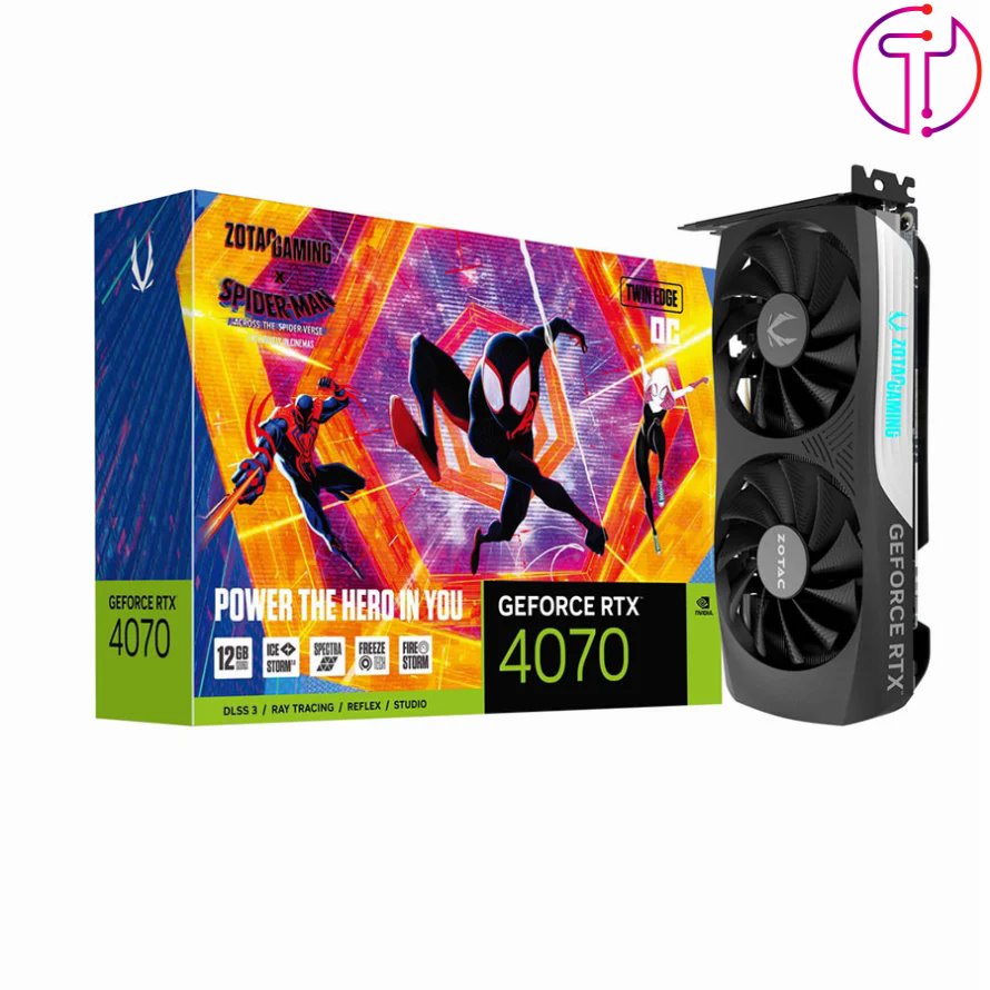 کارت گرافیک زوتاک Gaming GeForce RTX 4070 Twin Edge oc Spider-Man