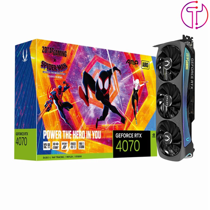 کارت گرافیک زوتاک GAMING GEFORCE RTX 4070 AMP AIRO SPIDER-MAN