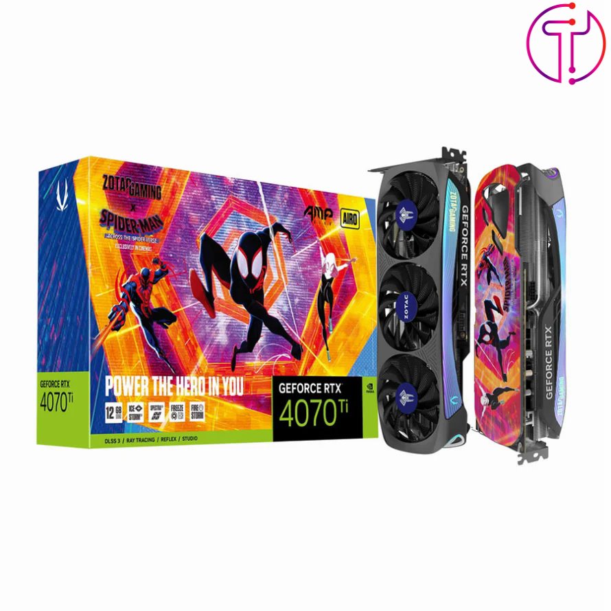 کارت گرافیک زوتاک GeForce RTX 4070 Ti AMP AIRO SPIDER-MAN