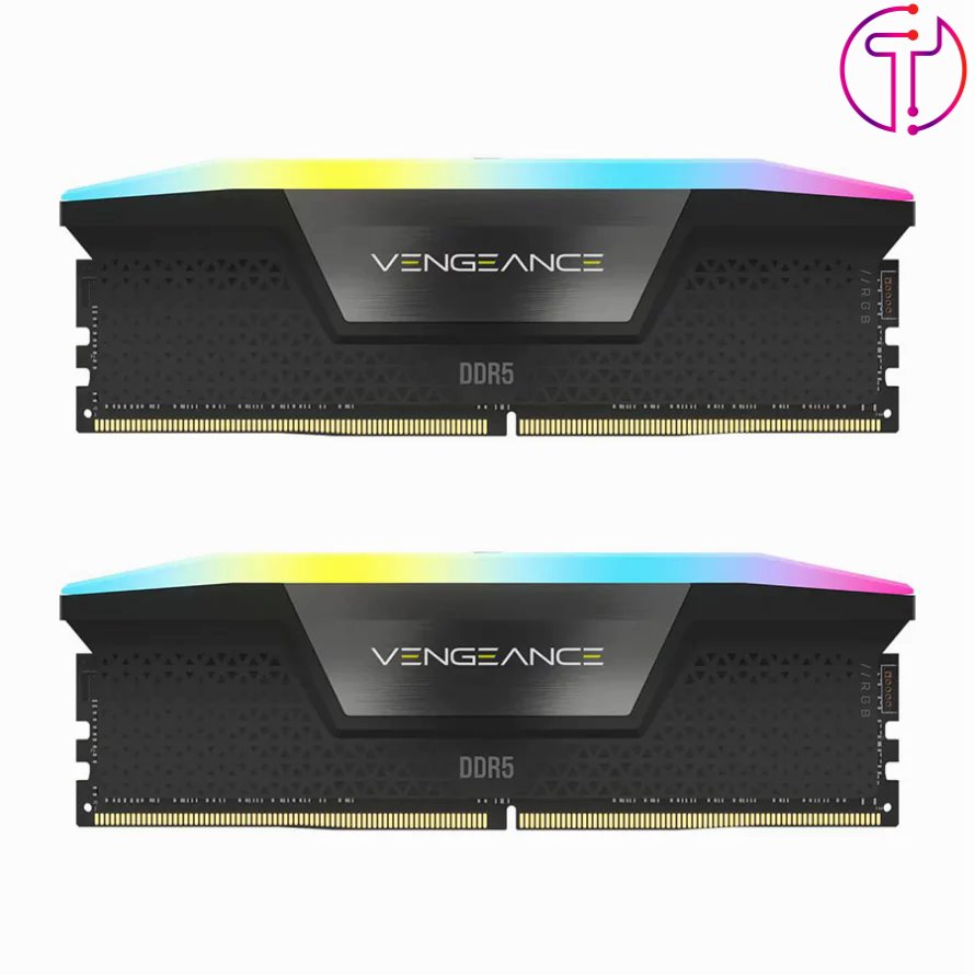 رم کورسیر VENGEANCE RGB 64GB 32GBx2 6000MHz CL40 DDR5