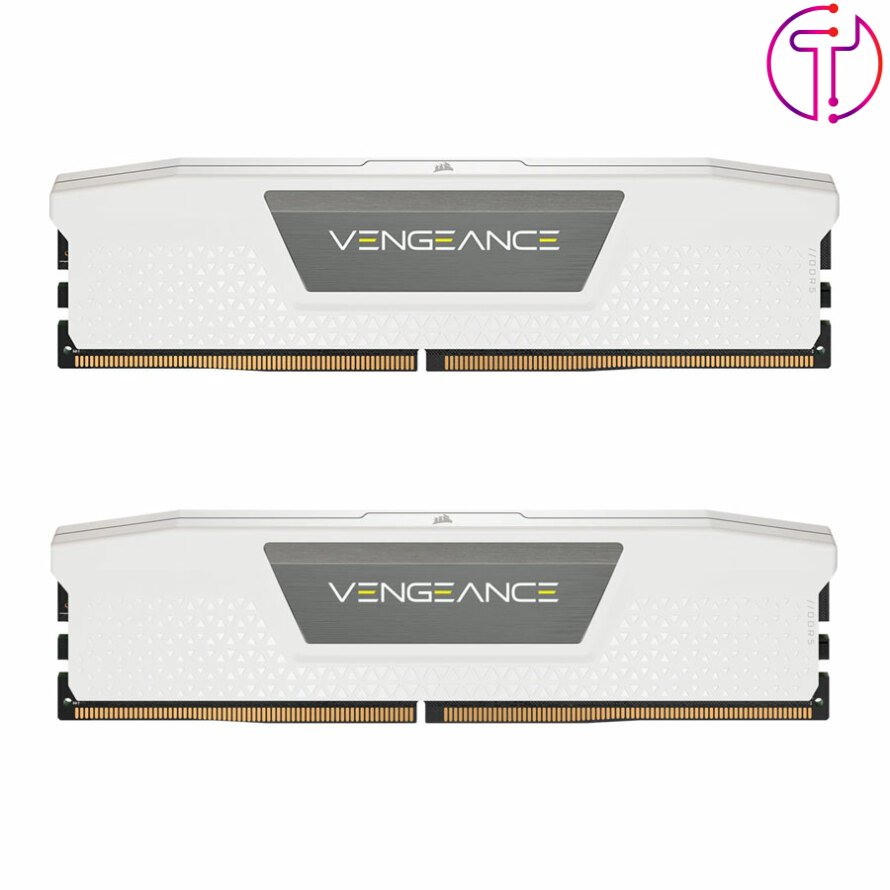 رم کورسیر VENGEANCE 32GB 16GB×2 5200MHz CL40 DDR5 White