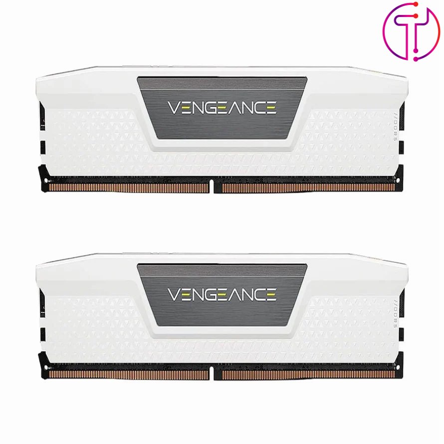 رم کورسیر VENGEANCE LPX White 64GB 32GBx2 5200MHz CL40 DDR5