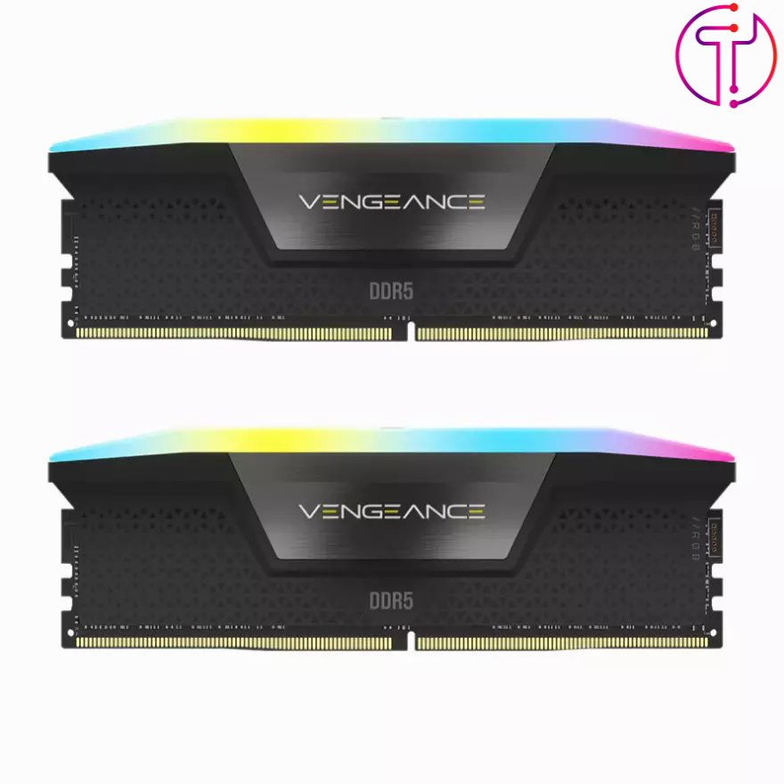 رم کورسیر VENGEANCE RGB 96GB 48GBx2 5600MHz CL40 DDR5