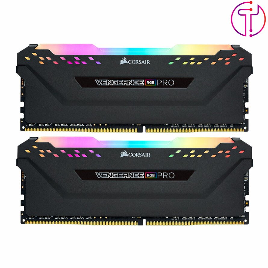 رم کورسیر VENGEANCE RGB PRO 32GB 16GBx2 3200MHz CL16