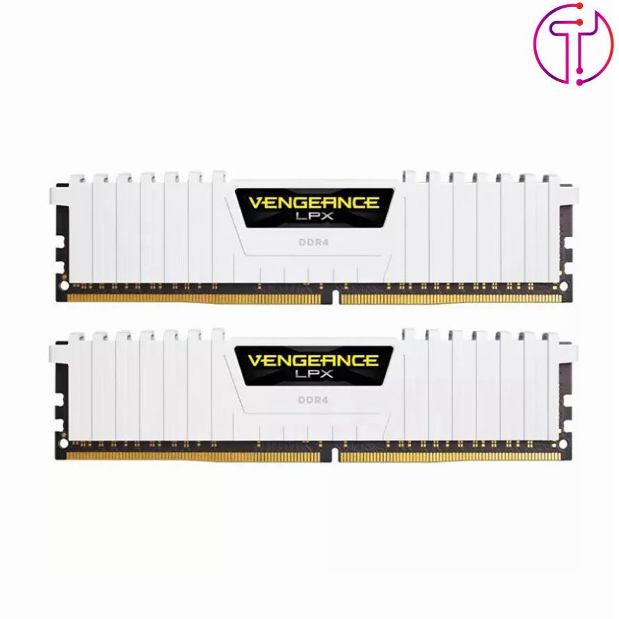 رم کورسیر VENGEANCE LPX White 32GB 16GBx2 3200MHz Cl16 DDR4