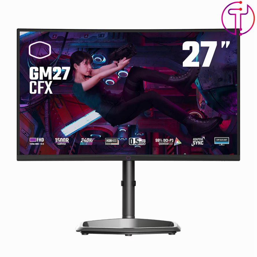 مانیتور گیمینگ 27 اینچ خمیده کولر مستر GM27 CFX