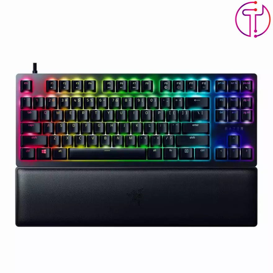 کیبورد اپتیکال گیمینگ ریزر Huntsman V2 TKL Purple Switch