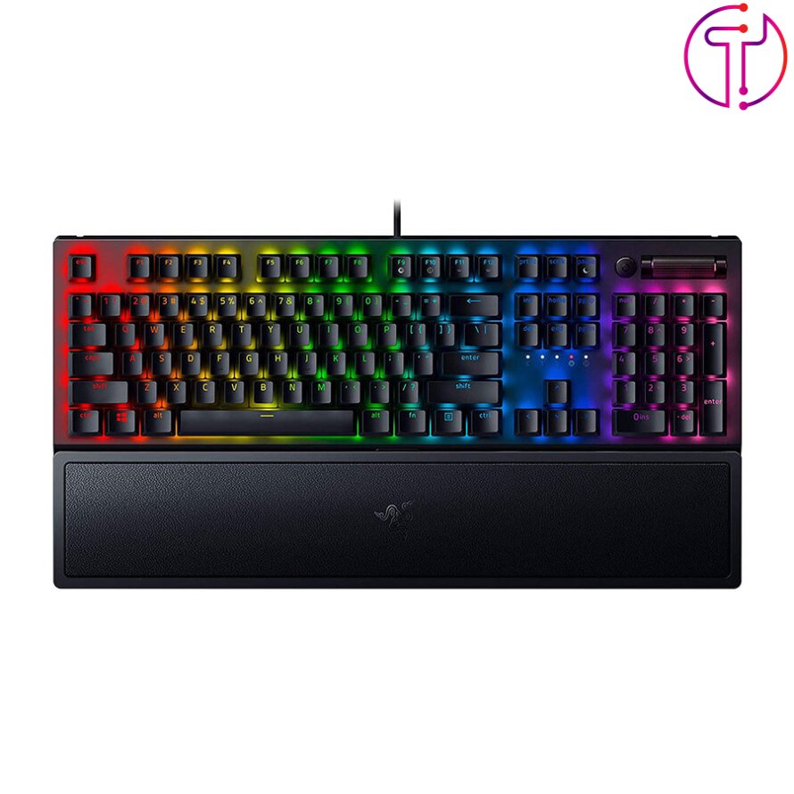 کیبورد مکانیکال گیمینگ ریزر BlackWidow V3 Green Switch