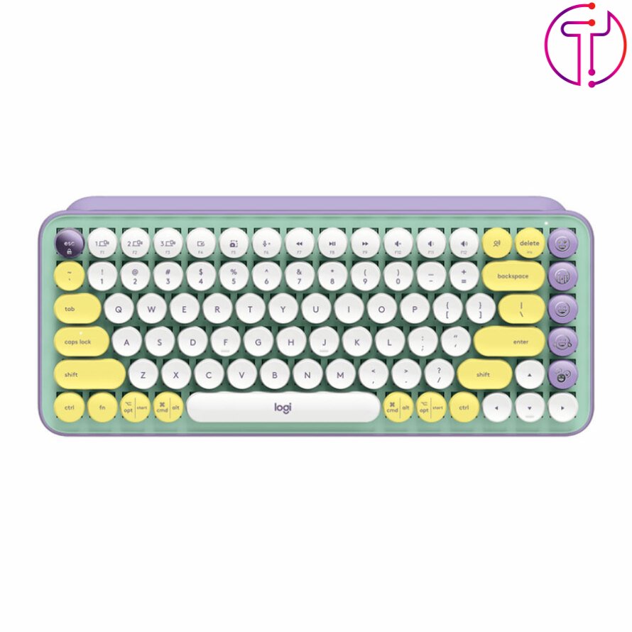 کیبورد بی سیم مکانیکال لاجیتک POP KEYS Brown Switch