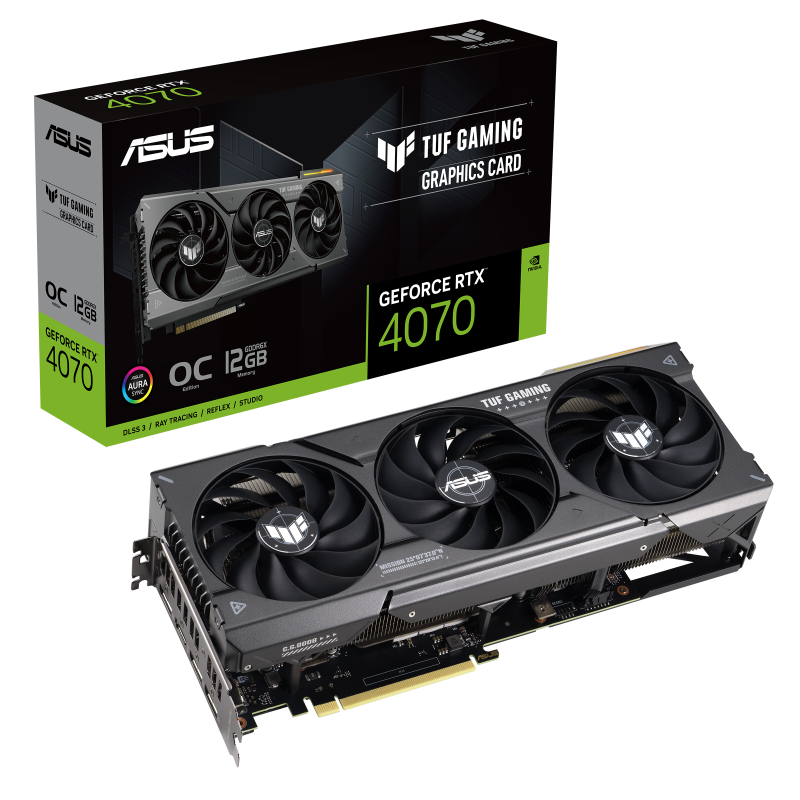 کارت گرافیک ایسوس مدل TUF Gaming GeForce RTX™ 4070 OC Edition حافظه 12 گیگابایت
